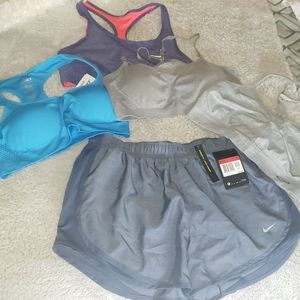 Sports Bras/Nike running shorts